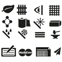 Symbolreihe für das Haus und Gartenportal von M-tec technology